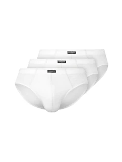 Pánske slipy 1446 Basic 3 pack white - HENDERSON