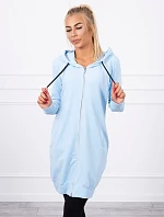 Mikina s kapucňou modrá