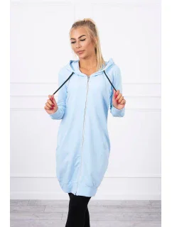 Mikina s kapucňou modrá