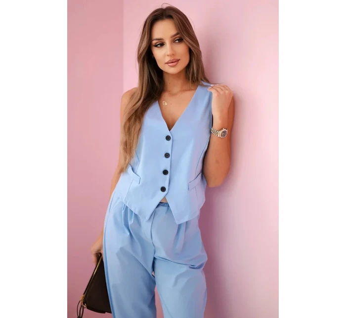 Súprava vesta + nohavice modrá Súprava vesta + nohavice modrá