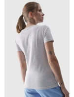 Dámské Hladké Tričko S model 21668549 Šedé - 4F