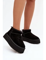 Ženské sněhule z přírodního semiše černé Mairene Ženské sněhule z přírodního semiše černé Mairene