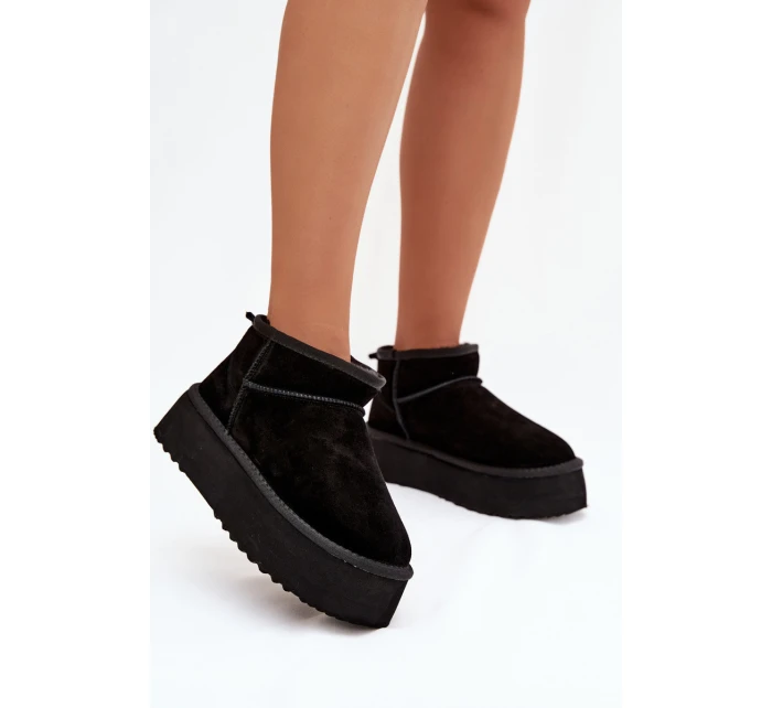 Ženské sněhule z přírodního semiše černé Mairene Ženské sněhule z přírodního semiše černé Mairene