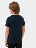 Chlapčenské tričko 4FJSS23TTSHM294-31S tmavo modré - 4F