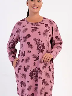 Dámské domácí šaty s dlouhým rukávem Salma