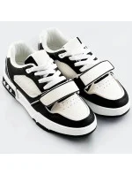 Čierno-biele dámske dvojfarebné tenisky "adidasky" (AD-585)
