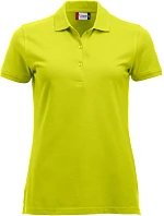 Clique Classic Marion S/S Dámske polo tričko z hrubej bavlny 67.8246 visibility green