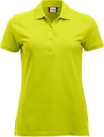 Clique Classic Marion S/S Dámske polo tričko z hrubej bavlny 67.8246 visibility green