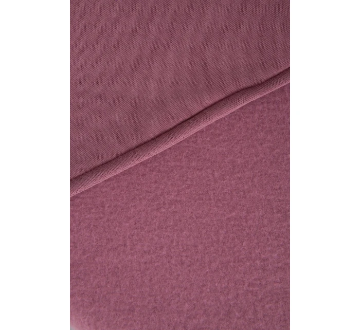 Krátka mikina na zips tmavoružová