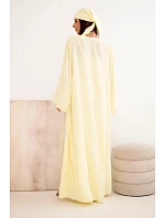 Dámsky viskózový 4-dielny set v žltej farbe v boho štýle Dámsky viskózový 4-dielny set v žltej farbe v boho štýle