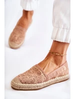 Klasické dámské espadrilky prolamované nude model 21588416 - S.Barski