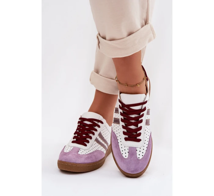 Kožené síťované dámské tenisky model 21935203 - Zazoo