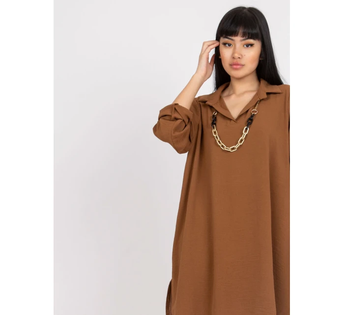DHJ SK šaty V2209.94 hnedé