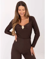 Bluzka IT BZ model 21314507 ciemny brązowy - FPrice