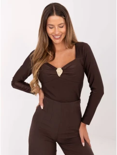 Bluzka IT BZ model 21314507 ciemny brązowy - FPrice