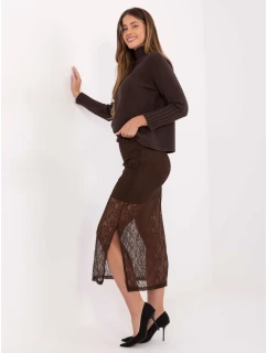 Spódnica MI SD model 21480394 brązowy - FPrice