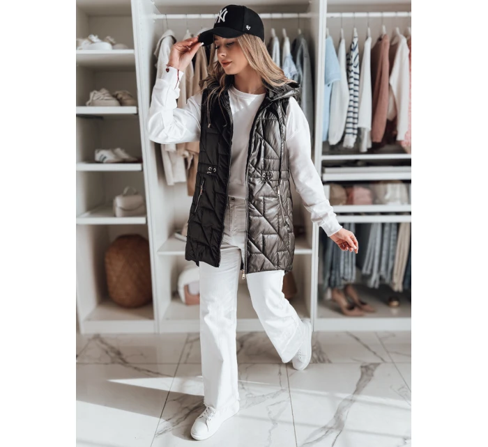 Dámská přechodná prošívaná vesta černá Dstreet model 21984410 - FashionStreet