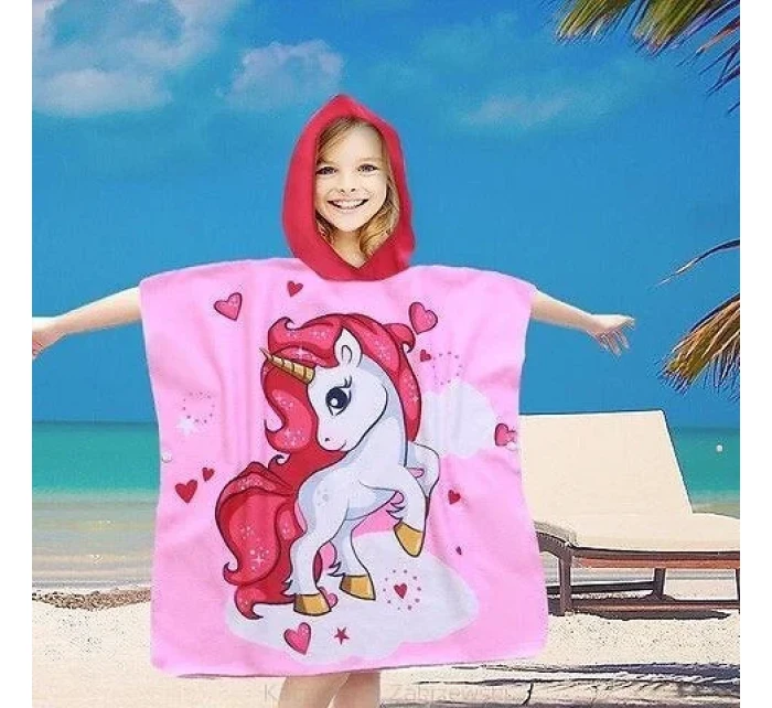 PončoBavlnené svetové detské plážové pončo s kapucňou 60x60 PončoBavlnené svetové detské plážové pončo s kapucňou 60x60