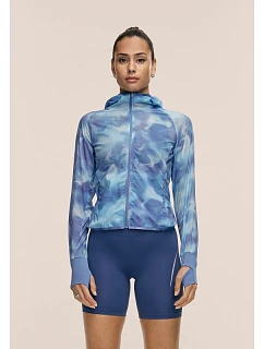 Kurtka damska CASALL Breeze Printed Running Jacket kolor granatowy