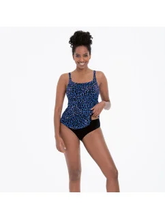 Horný diel plaviek tankini 6599-1 čierno-modrý - Anita Care