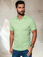 Pánske zelené polo tričko FashionStreet PX0554
