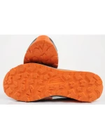 pánské outdoorové trekové boty model 21948414 pohodlné turistické černé šedé oranžové - Aku