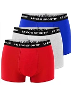 Le pánské boxerky 3PAK červené šedé tmavě modré model 22210267 Le pánské boxerky 3PAK červené šedé tmavě modré model 22210267