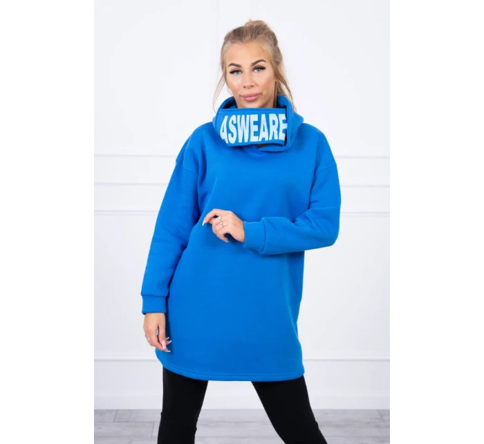 Nevädze modrá mikina s kapucňou