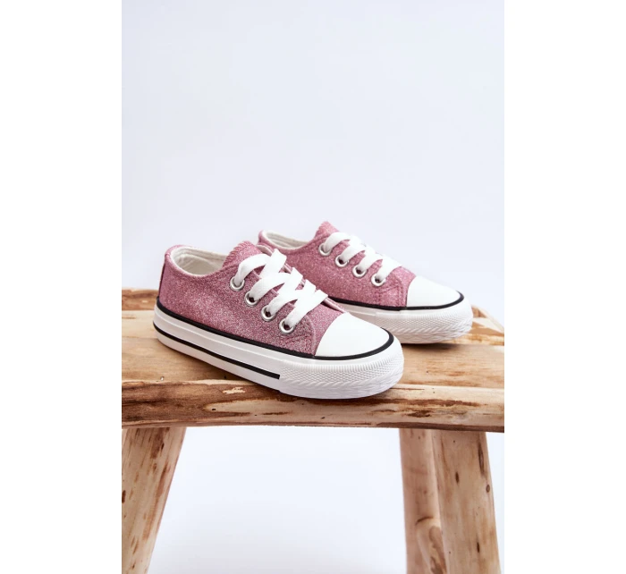 Dětské tenisky vázané Špinavě růžová model 21621575 - Boto Dětské tenisky vázané Špinavě růžová model 21621575 - Boto