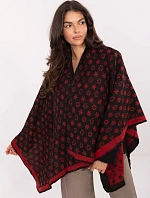 Poncho AT PN 7661.89 čierna a červená