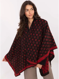 Poncho AT PN 7661.89 čierna a červená