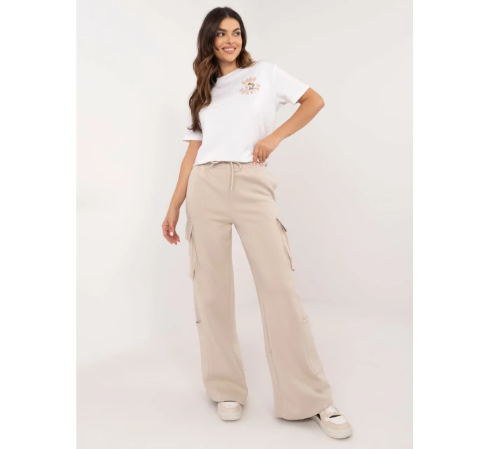 Spodnie model 20614064 beżowy - FPrice Spodnie model 20614064 beżowy - FPrice