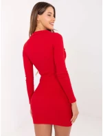 Šaty RV SK model 16732564 červená - FPrice Šaty RV SK model 16732564 červená - FPrice