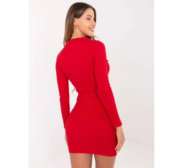Šaty RV SK model 16732564 červená - FPrice Šaty RV SK model 16732564 červená - FPrice