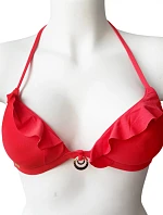 Push-Up vrchný diel plaviek BA122 Červená - Selmark