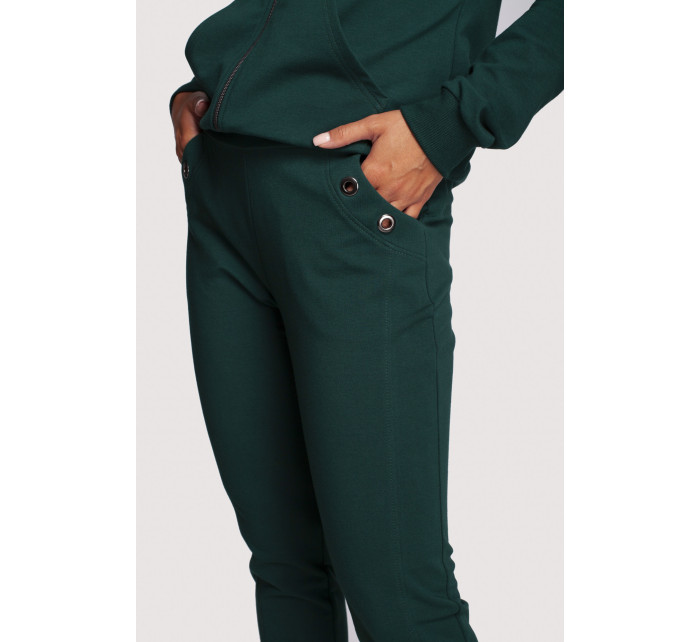 Dámské kalhoty model 19449267 tmavě zelené - BeWear