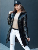 Dámská prošívaná dlouhá bunda s kapucí PAUL černá Dstreet model 21979164 - FashionStreet