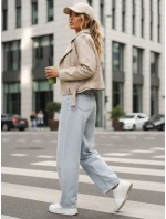 Jeansy damskie z  wide leg model 22015395 - FashionStreet