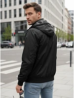 Pánska prechodná bunda obojstranná čierna FashionStreet TX5135 Pánska prechodná bunda obojstranná čierna FashionStreet TX5135