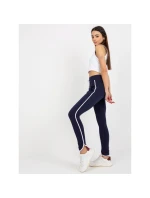 Námořnicky modré základní teplákové kalhoty s lemováním model 21767862 - Rue Paris