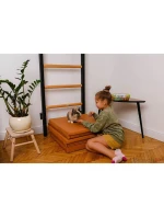 SKLADACÍ GYMNASTICKÝ MATRAC HNEDÝ 180CM LAVIČKA