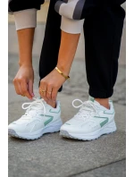 Buty Sportowe Damskie Big Star NN274A095 HI-POLY SYSTEM Biało-Zielone Buty Sportowe Damskie Big Star NN274A095 HI-POLY SYSTEM Biało-Zielone