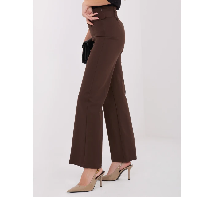 Spodnie IT SP model 21782432 brązowy - FPrice Spodnie IT SP model 21782432 brązowy - FPrice