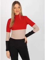 Dámska blúzka RV BZ 8465 1.08P čierna a červená - FPrice