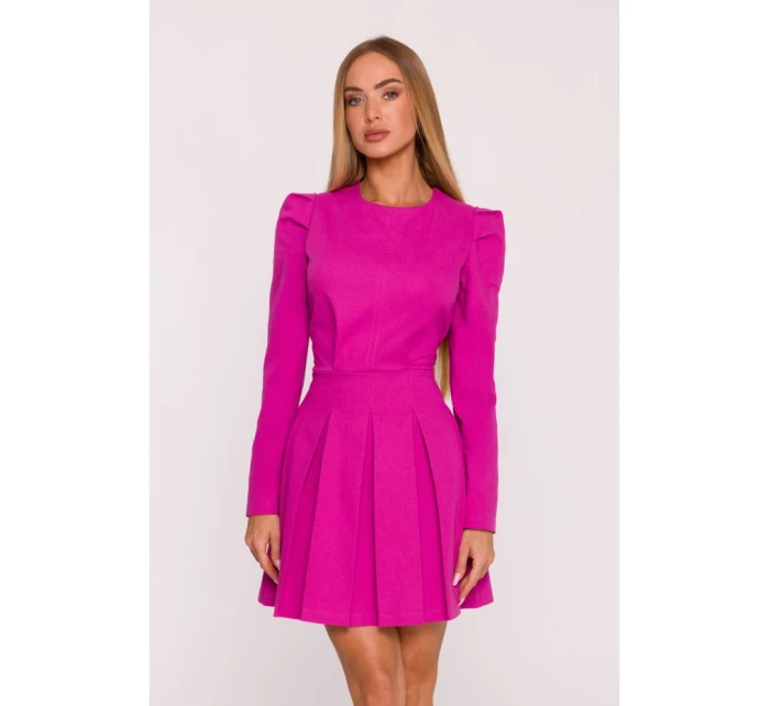 M884 Džínsové šaty - ružové