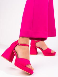 Originálne dámske ružové sandále