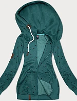 Dámska mikina s kapucňou Star Green (2305)