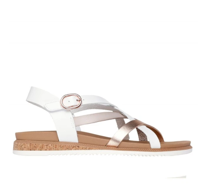 Dámske sandále Skechers Bobs Desert Kiss Low - Peak Rank W 114709-WHT