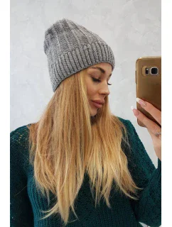 Fleecová čiapka Anna K238 tmavo šedá