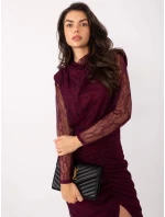 Šaty IT SK 9937.16 tmavo fialové Šaty IT SK 9937.16 tmavo fialové